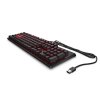 HP Omen by HP Encoder, klávesnice CZ/SK, herní, mechanická, podsvícená typ drátová (USB), hnědá