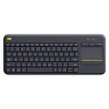 Logitech K400 Plus, klávesnice AA, CZ, multimediální, 2.4 [GHz], bezdrátová, černá