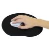 Podložka pod myš, ergonomická, gelová, šedá, Logo