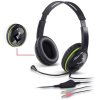 Genius HS-400A, sluchátka s mikrofonem, ovládání hlasitosti, černá, 2x 3.5 mm jack