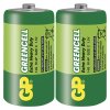 Baterie zinkochloridová, malý monočlánek, C, 1.5V, GP, blistr, 2-pack, Greencell