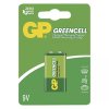 Baterie zinkochloridová, 9V (6F22), 9V, GP, blistr, 1-pack, Greencell