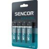 Baterie alkalická, AA, 1.5V, Sencor, blistr, 4-pack