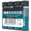 Baterie alkalická, AA, 1.5V, Sencor, folie, 4-pack