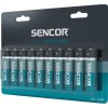 Baterie alkalická, AA, 1.5V, Sencor, blistr, 10-pack