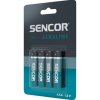 Baterie alkalická, AAA, 1.5V, Sencor, blistr, 4-pack