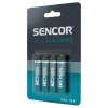 Baterie alkalická, AAA, 1.5V, Sencor, folie, 4-pack