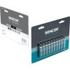 Baterie alkalická, AAA, 1.5V, Sencor, blistr, 10-pack