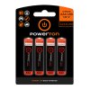 Baterie alkalická, AAA, 1.5V, Powerton, box, 12x4-pack, PROMO výhodné balení