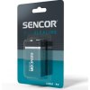 Baterie alkalická, 6LR61, 9V, Sencor, blistr, 1-pack