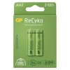 Nabíjecí baterie, AA (HR6), 1.2V, 2100 mAh, GP, papírová krabička, 2-pack, ReCyko