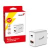 Genius Síťový adaptér 20W, 2 porty, USB-C, USB-A, PD-20AC