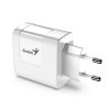 Genius Síťový adaptér 65W, 2 porty, USB-C, USB-A, PD-65AC