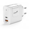 Genius Síťový adaptér 65W, 2 porty, USB-C, USB-A, PD-65AC
