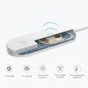 2v1 bezdrátová nabíječka, pro telefon a Apple Watch, bílá, 5V, 10W, Qi