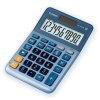 Casio kalkulačka MS 100 EM, modrá, stolní s převodem měn, výpočtem DPH