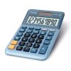 Casio kalkulačka MS 100 EM, modrá, stolní s převodem měn, výpočtem DPH