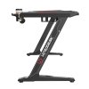 ULTRADESK Herní stůl ROCKET BLACK, 128x68 cm, 78 cm, s XL podložkou pod myš, držák sluchátek i nápojů