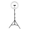 Powerton kruhové světlo 13", bílá LED, velké, nastavení teploty a svítivosti, držák telefonu a stativ