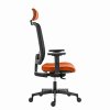 Powerton Kancelářské ergonomické křeslo Lucie, Oranžové