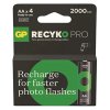Nabíjecí baterie, AA (HR6), 1.2V, 2000 mAh, GP, papírová krabička, 4-pack, ReCyko Pro Photo Flash