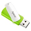 Apacer USB flash disk, USB 2.0, 32GB, AH335, zelený, AP32GAH335G-1, USB A, s otočnou krytkou
