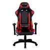 Herní židle Red Fighter C8, černá, odnímatelné polštářky, RGB podsvícení, DOPRODEJ