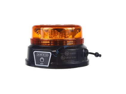 vyr 18554 aku led majak 12x3w oranzovy magnet ece r10 r65 wlbat185 1