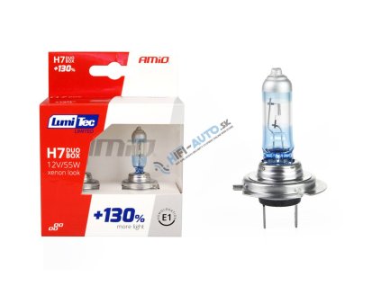 Halogenové žárovky 2ks H7 LumiTec LIMITED +130% 12V 55W