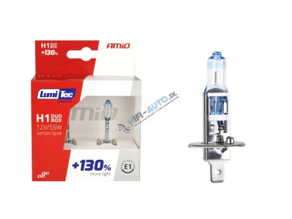 Halogenové žárovky 2ks H1 LumiTec LIMITED +130% 12V 55W