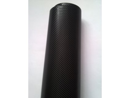 Černá 4D carbon s vlákny hliníku (air free bubbles)
