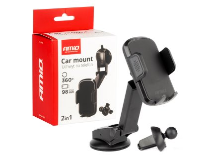 Držák telefonu 2v1 pro větrání na čelní sklo