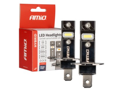 LED žárovky hlavního svícení Hybrid série H3 6000K Canbus 60W