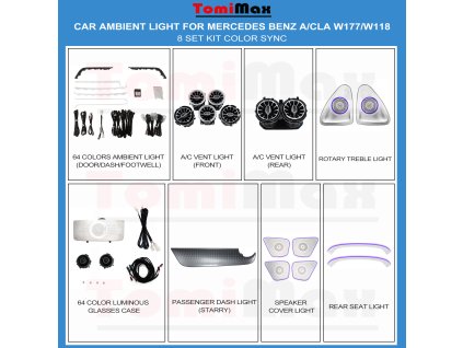 Benz B GLB GLA CLASS W247 Ambient light
