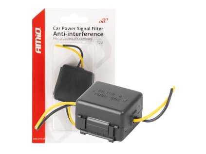 Odrušovací filtr do auta se skleněnou pojistkou12V