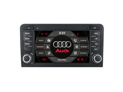 Audi A3 Android 14 autorádio s WIFI, GPS, USB, BT LOW