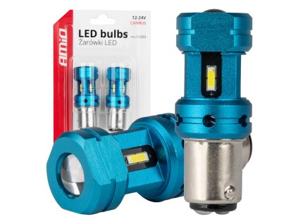 LED žárovky CANBUS 1157 BAY15D P21/5W 4SMD 1860 Bílé 12V 24V