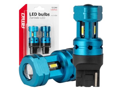 CANBUS LED žárovka T20 7440 W21W 4SMD 1860 bílá 12V 24V