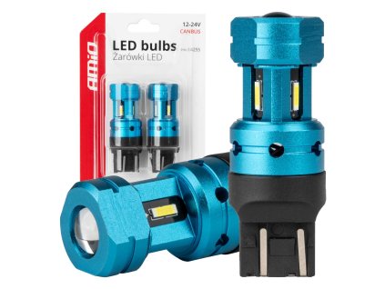 LED žárovka CANBUS T20 7443 W21/5W 4SMD 1860 Bílá 12V 24V