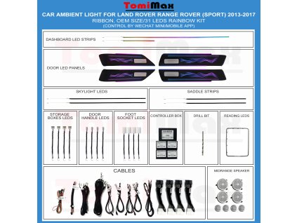 (1) 2013 2022 LandRover Range rover sport (ribbon) 31Leds