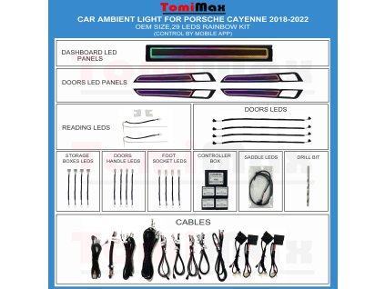 (4) 18 22 Cayenne ambient light