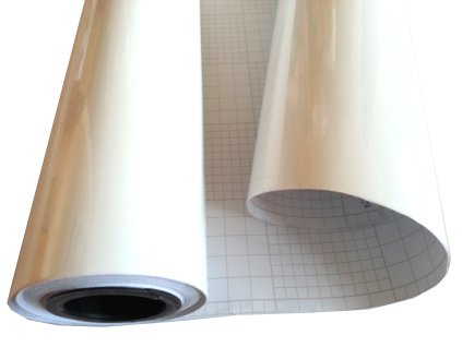 Bílá lesklá fólie (air free bubbles)