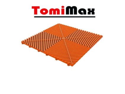 Modulární PVC podlaha - oranžová