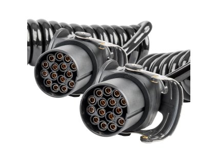 Spirálový kabel TIR 2x 15 PIN 5m 24V