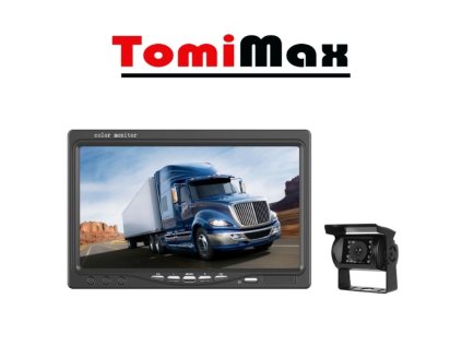 Bezdrátová couvací kamera se 7" monitorem – parkovací systém pro auto, dodávku nebo karavan