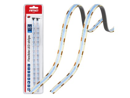 COB LED pásky do auta modré 2x30cm 12V