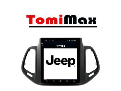Jeep Compass 2017-2018 TESLA style Android 15 autorádio s WIFI, GPS, USB, BT