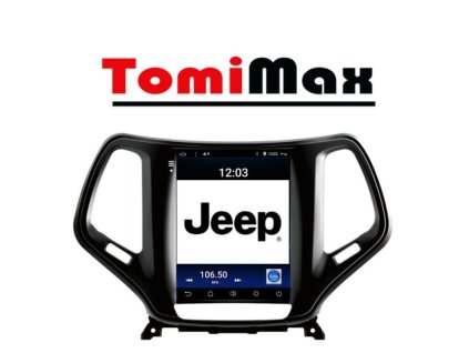 Jeep Cherokee 2015 TESLA style Android 14 autorádio s WIFI, GPS, USB, BT