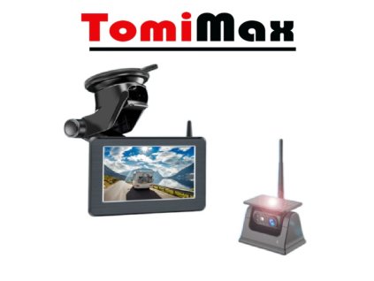 Magnetická bezdrátová solární couvací kamera s monitorem 5"