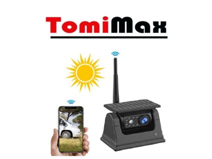 Magnetická solární bezdrátová couvací kamera s WiFi přenosem a nočním viděním